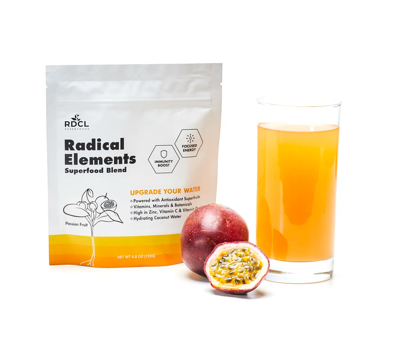 Radical Elements: Immunity + Focused Energy (Passion Fruit)